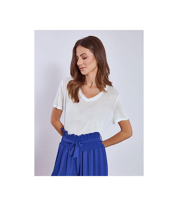 T-shirt με V λαιμόκοψη SN7618.4212+1