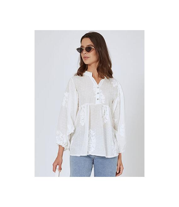 Μπλούζα oversized με balloon μανίκι SN7812.4003+1