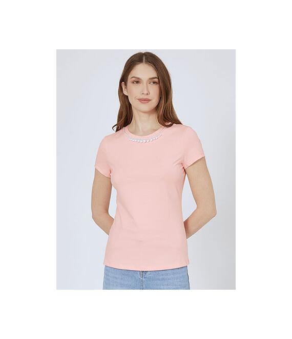 T-shirt με πέρλες SN7958.4503+4