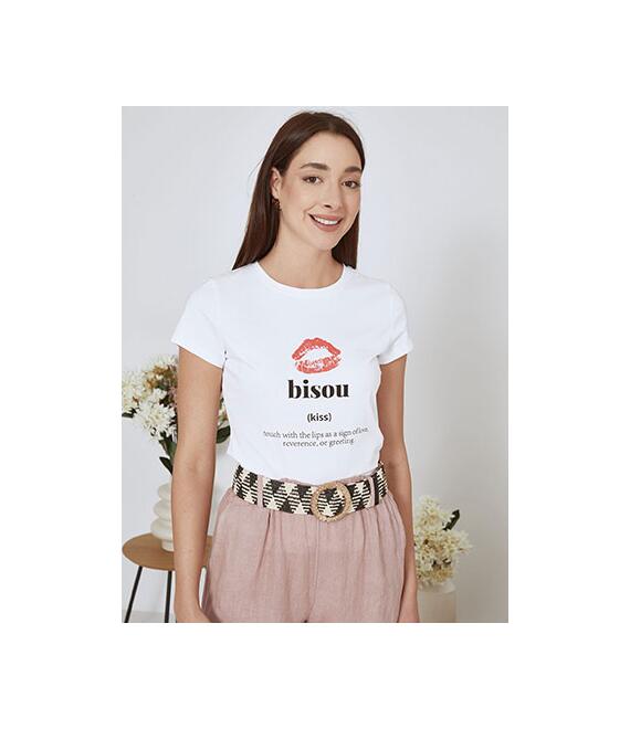 T-shirt με χείλη SN7958.4806+1