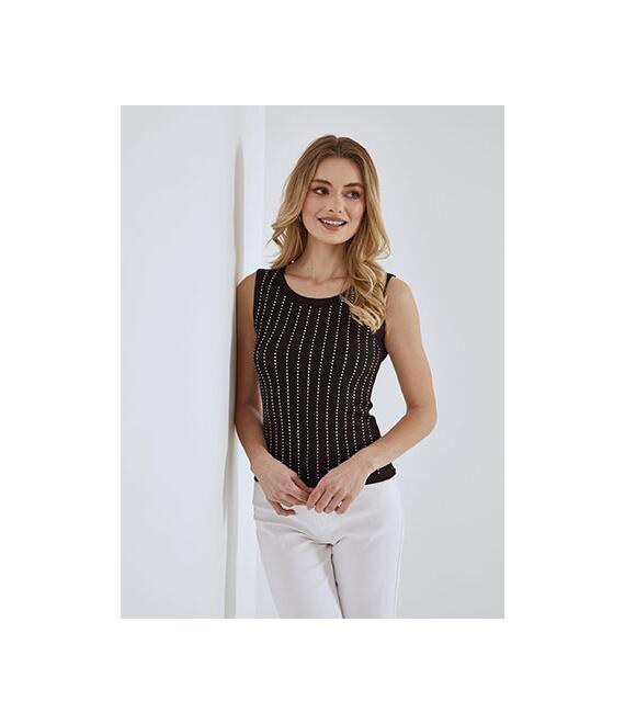 Μπλούζα ριπ με strass SN9844.4137+1