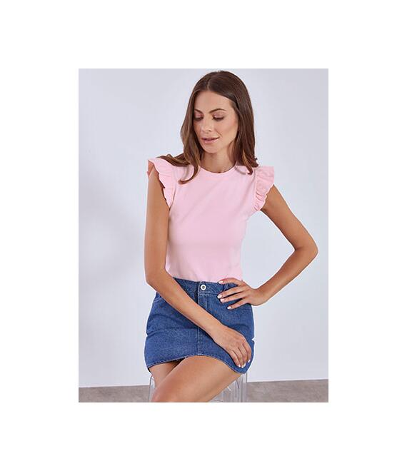 Μπλούζα αμάνικη με βολάν SN9844.4153+5
