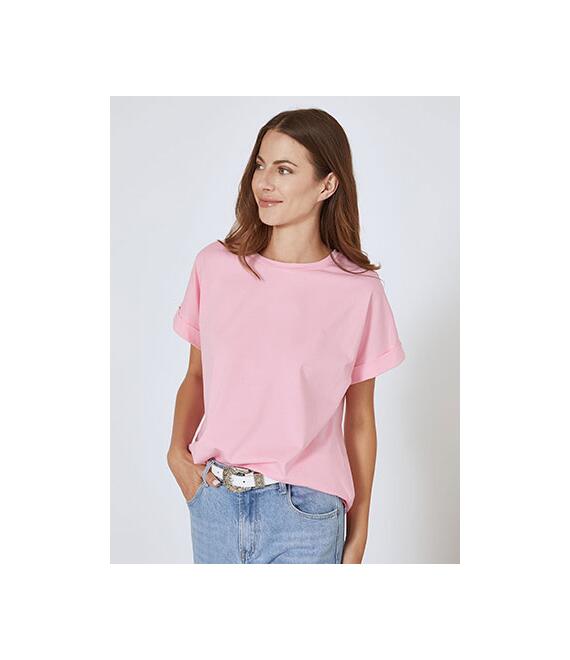T-shirt ασύμμετρο μονόχρωμο SN9844.4332+5