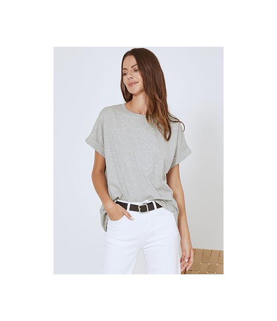 T-shirt ασύμμετρο μονόχρωμο SN9844.4332+3