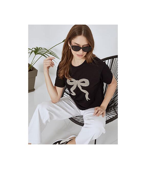 T-shirt με φιόγκο SN9844.4670+2