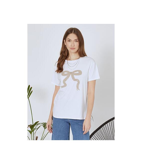 T-shirt με φιόγκο SN9844.4670+1