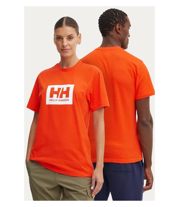 Βαμβακερό μπλουζάκι Helly Hansen TOKYO χρώμα: πορτοκαλί, 53285