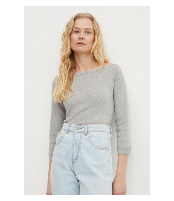 Πουλόβερ United Colors of Benetton χρώμα: γκρι, 1091D1M09