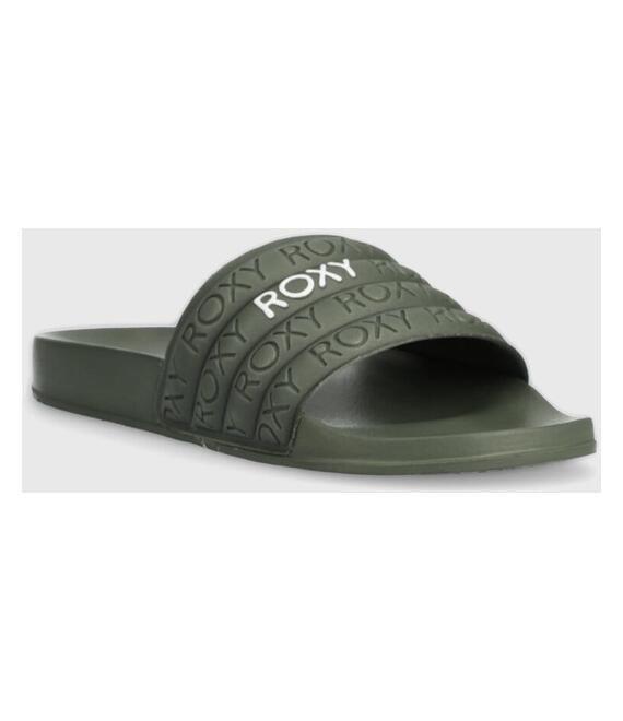Παντόφλες Roxy Slippy χρώμα: πράσινο ARJL100999