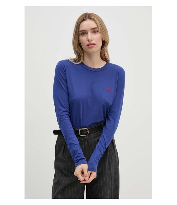 Βαμβακερή μπλούζα με μακριά μανίκια Polo Ralph Lauren 211898699