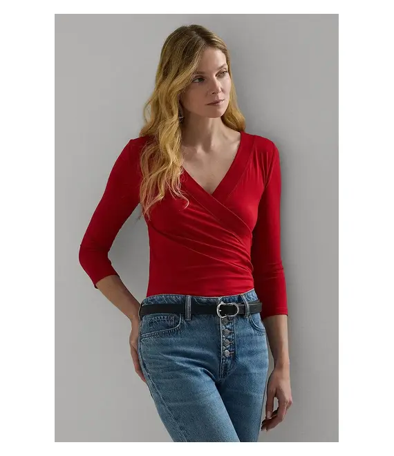 Μακρυμάνικο Lauren Ralph Lauren χρώμα: μπλε, 200824366