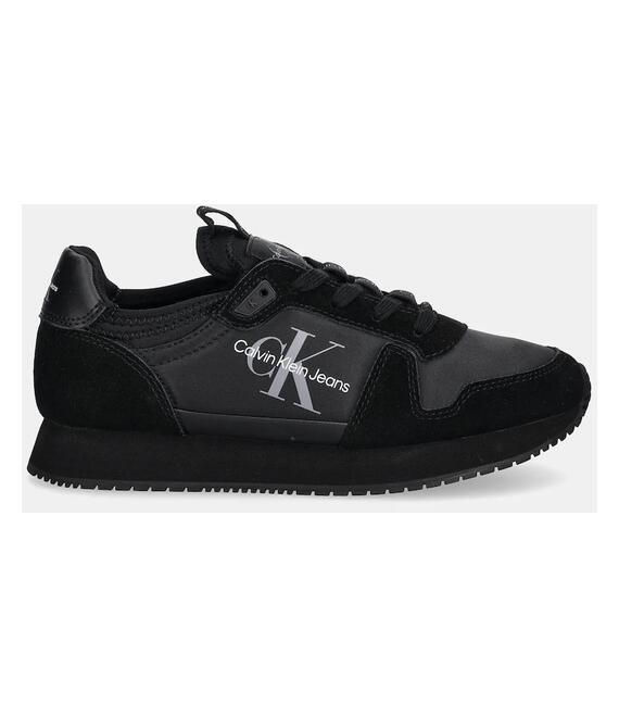 Αθλητικά Calvin Klein Jeans YW0YW00840 RUNNER SOCK LACEUP NY-LTH W χρώμα: γκρι, YW0YW00840