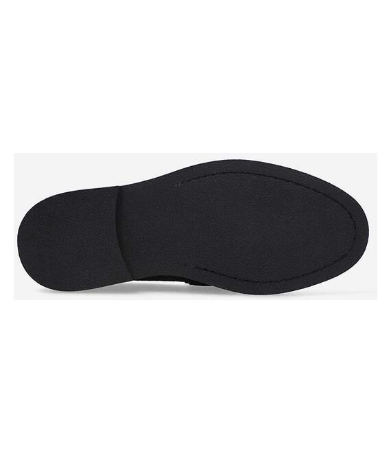 Μοκασίνια σουέτ Filling Pieces Loafer Suede χρώμα: μαύρο