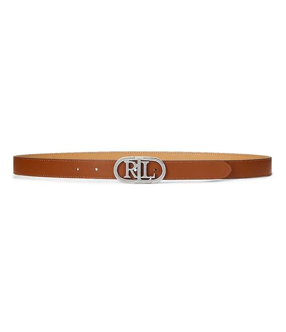 Δερμάτινη ζώνη Lauren Ralph Lauren χρώμα: μπεζ, 412883714