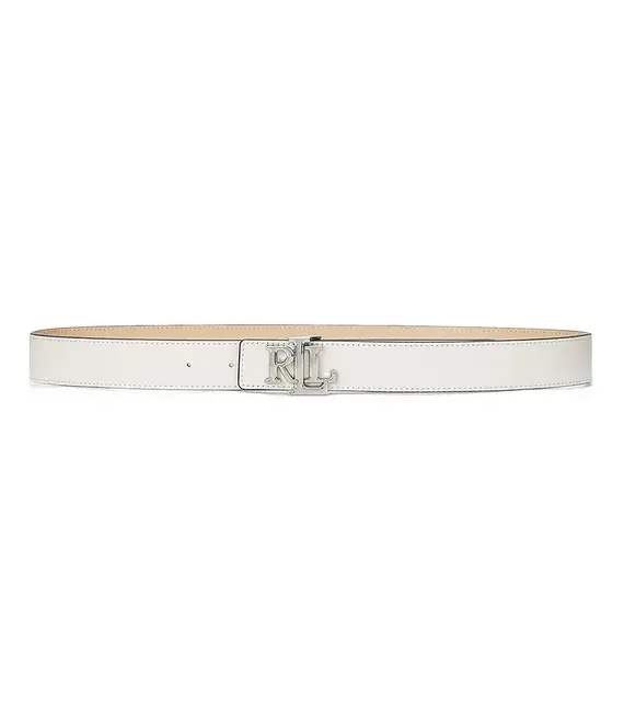 Αναστρέψιμη δερμάτινη ζώνη Lauren Ralph Lauren χρώμα: μπεζ, 412908984