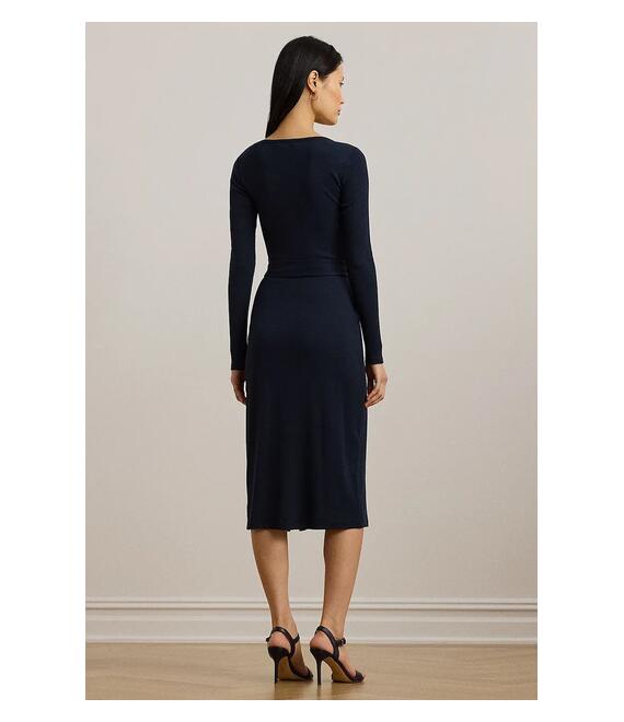 Φόρεμα Lauren Ralph Lauren χρώμα: ναυτικό μπλε