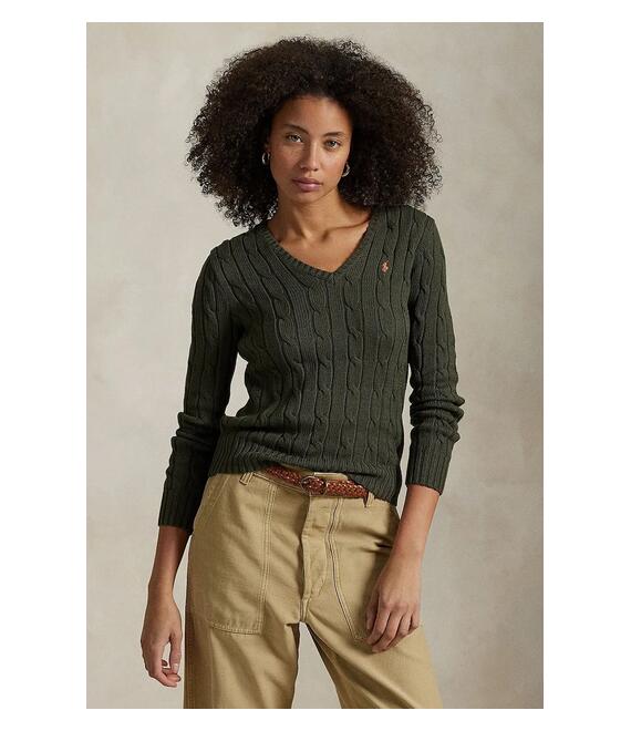 Βαμβακερό πουλόβερ Polo Ralph Lauren χρώμα: άσπρο, 211891641