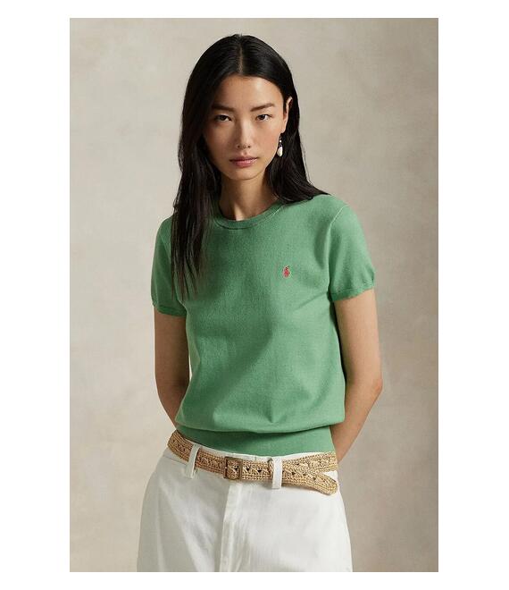 Μπλουζάκι Polo Ralph Lauren χρώμα: μπεζ, 211891673