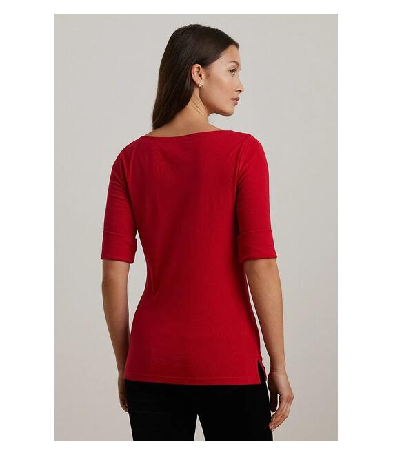 Μπλουζάκι Lauren Ralph Lauren χρώμα: κόκκινο, 200654963
