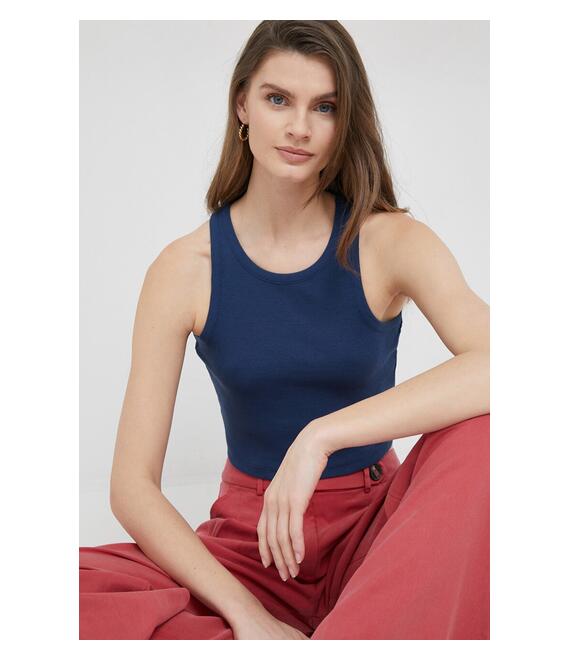 Top Pepe Jeans Piera χρώμα: ναυτικό μπλε