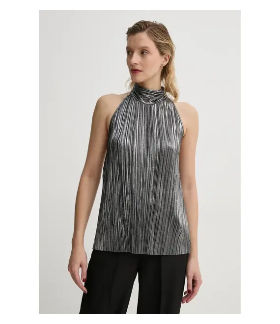 Μπλουζάκι Bruuns Bazaar Groundberry Duro top χρώμα: ασημί, BBW3706