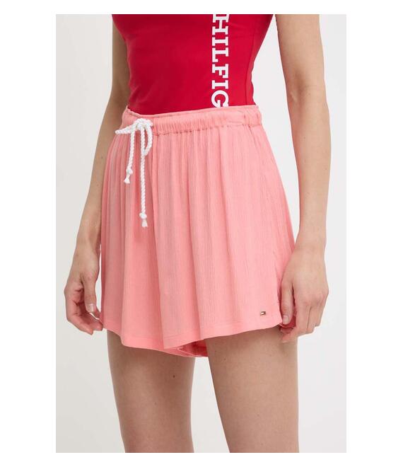Σορτς παραλίας Tommy Hilfiger χρώμα: ροζ, UW0UW05332