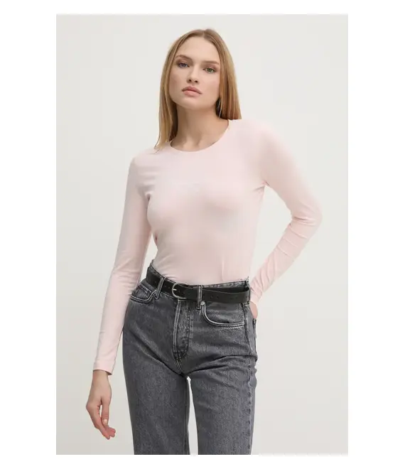 Μακρυμάνικο Pepe Jeans χρώμα: ροζ