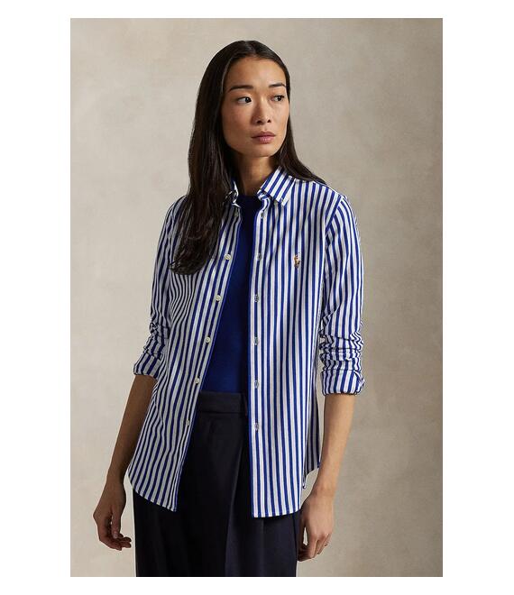 Βαμβακερό πουκάμισο Polo Ralph Lauren χρώμα: μπλε, 211910131