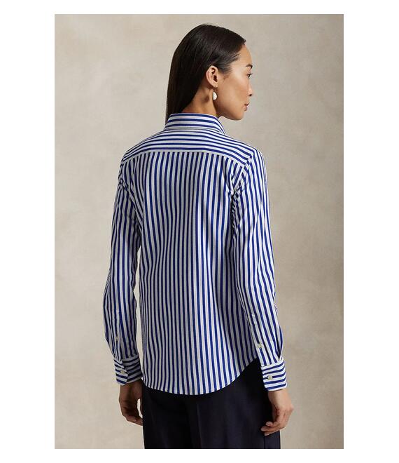 Βαμβακερό πουκάμισο Polo Ralph Lauren χρώμα: μπλε, 211910131