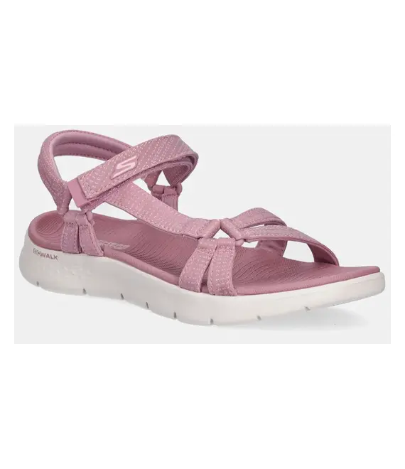 Σανδάλια Skechers GO WALK FLEX χρώμα: ροζ