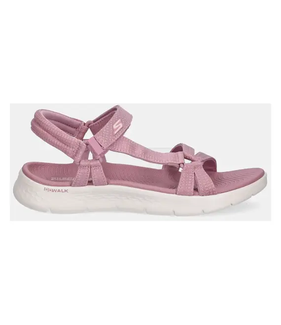 Σανδάλια Skechers GO WALK FLEX χρώμα: ροζ