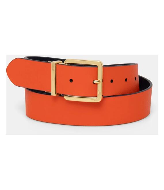 Δερμάτινη ζώνη Lauren Ralph Lauren χρώμα: μπλε