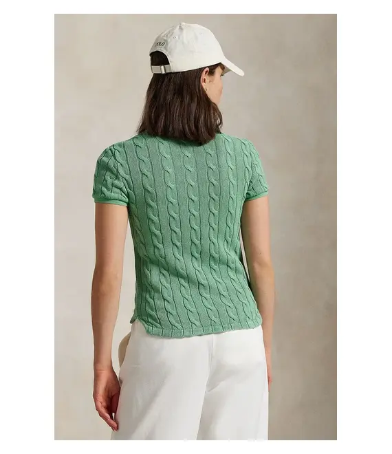 Βαμβακερό μπλουζάκι πόλο Polo Ralph Lauren χρώμα: άσπρο, 211943010