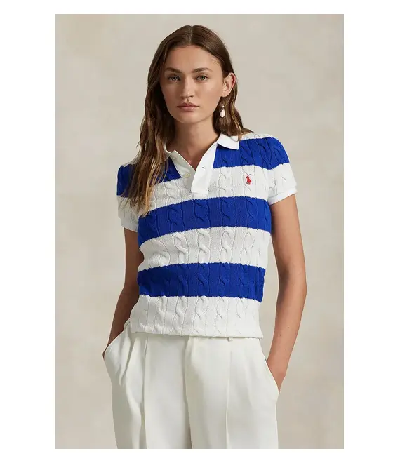 Βαμβακερό πουλόβερ Polo Ralph Lauren χρώμα: άσπρο, 211943043