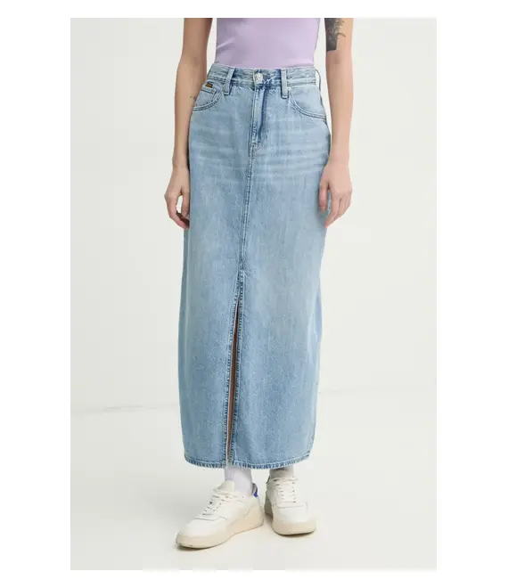 Τζιν φούστα G-Star Raw χρώμα: μπλε