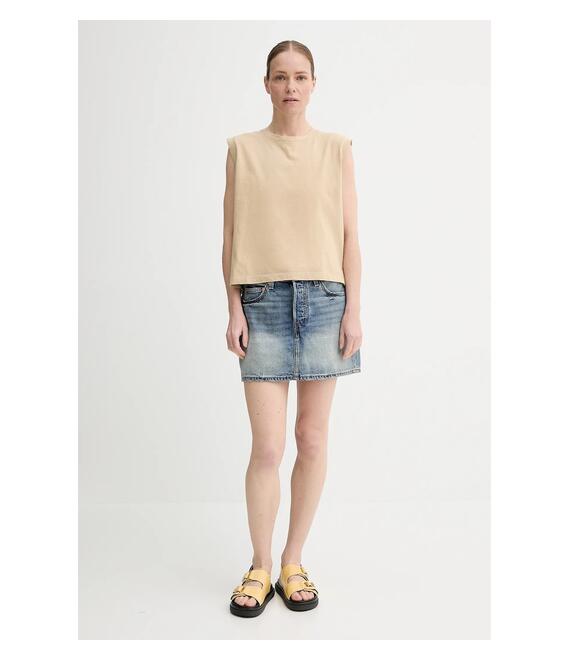 Τζιν φούστα Levi's χρώμα: γκρι