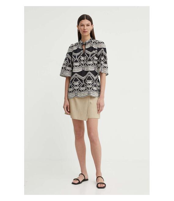 Φούστα και φόρεμα Bruuns Bazaar CindySusBBElica skirt/shorts χρώμα: μπεζ, BBW4024