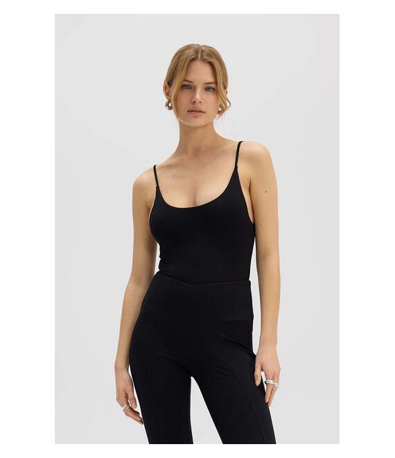 Ολόσωμη φόρμα Saint Body THIN STRIPES PLAYSUIT BLACK χρώμα: μαύρο, SB.525