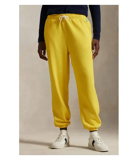 Βαμβακερό παντελόνι Polo Ralph Lauren χρώμα: κίτρινο, 211935585