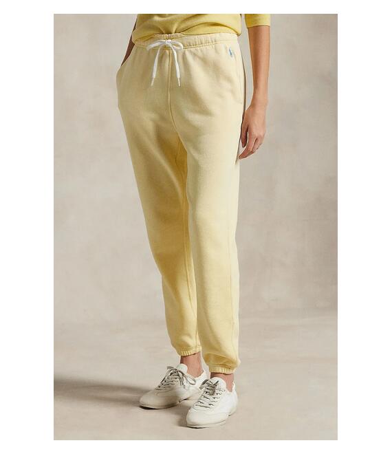 Βαμβακερό παντελόνι Polo Ralph Lauren χρώμα: κίτρινο, 211935585