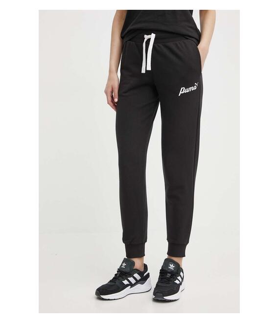 Παντελόνι φόρμας Puma χρώμα: μαύρο, 679350