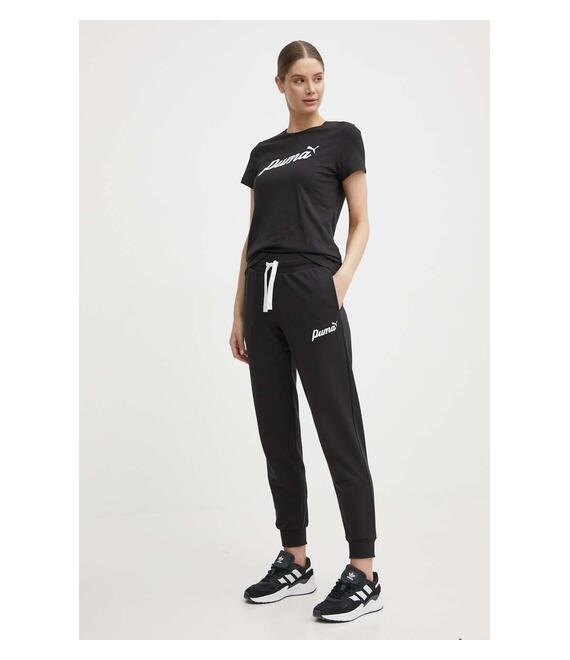 Παντελόνι φόρμας Puma χρώμα: μαύρο, 679350