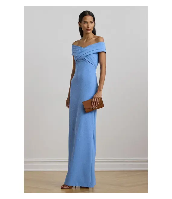 Φόρεμα Lauren Ralph Lauren χρώμα: μπλε, 253936391