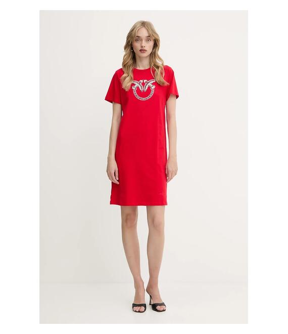 Βαμβακερό φόρεμα Pinko Answear Exclusive χρώμα: μαύρο