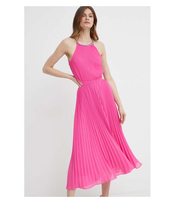 Φόρεμα MICHAEL Michael Kors χρώμα: μοβ