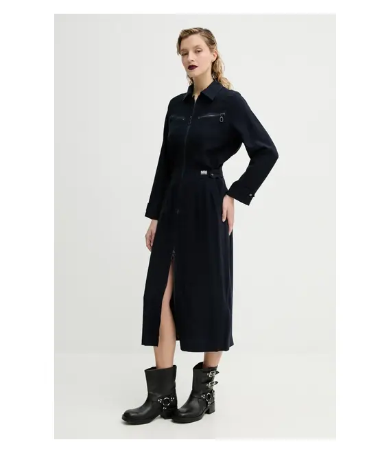 Φόρεμα G-Star Raw χρώμα: μαύρο, D24267-D522