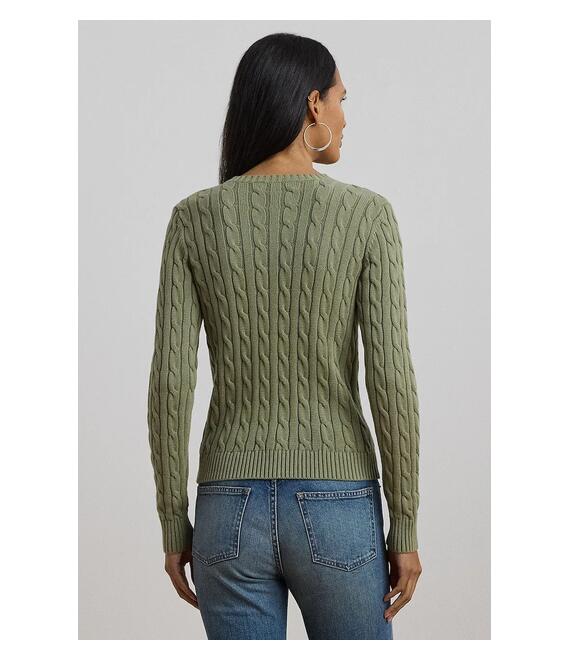 Βαμβακερό πουλόβερ Lauren Ralph Lauren χρώμα: πράσινο, 200932225
