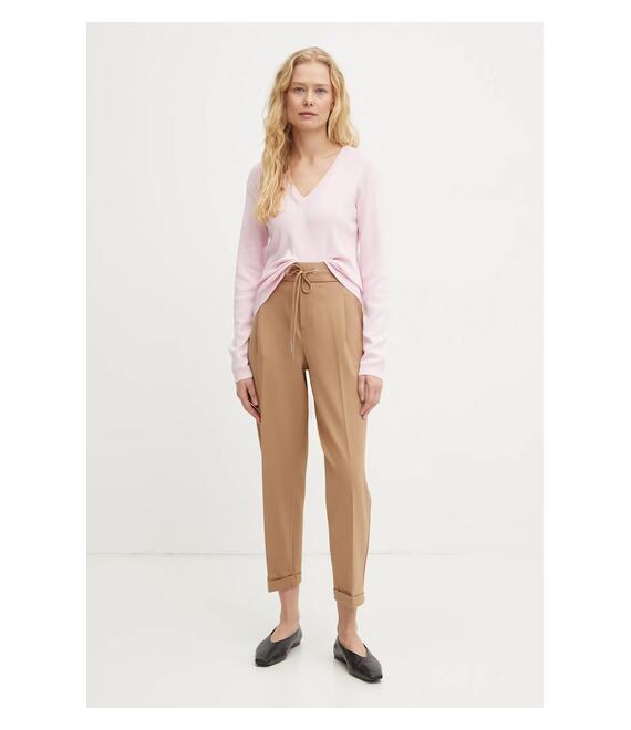 Βαμβακερό πουλόβερ United Colors of Benetton χρώμα: ροζ, 1091D4625