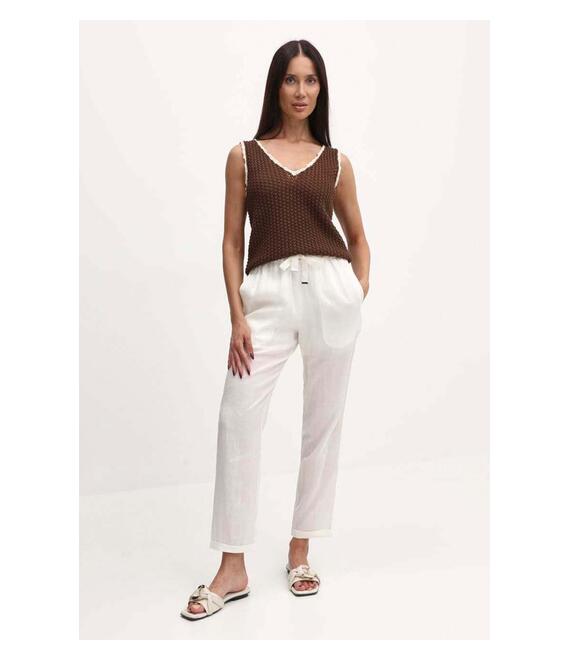Γιλέκο Weekend Max Mara χρώμα: καφέ, 2415361013600