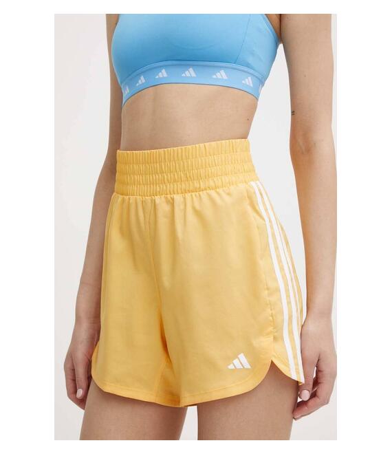 Σορτς προπόνησης adidas Performance Pacer χρώμα: κίτρινο, IS2179